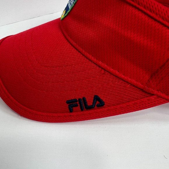 FILA Western‎ and Southern W&S Cincinnati Tennis Open Visor Red Adjustable - Picture 3 of 9